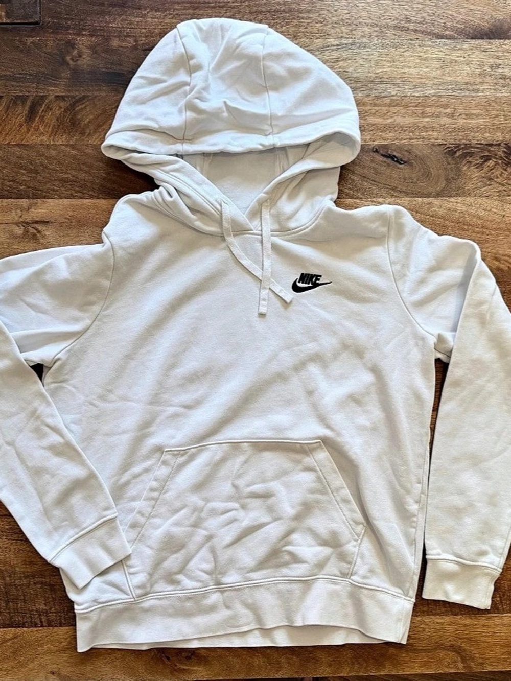 Nike Sportswear Club Fleece Pullover Hoodie White Small